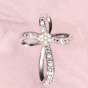 Diamond cross pendant